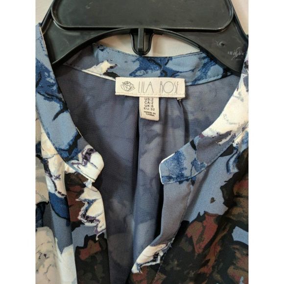 LILA ROSE Floral Printed Tie Waist Dress - Picture 3 of 4